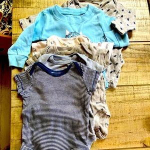 Carter’s cotton onesie lot. Gently worn.